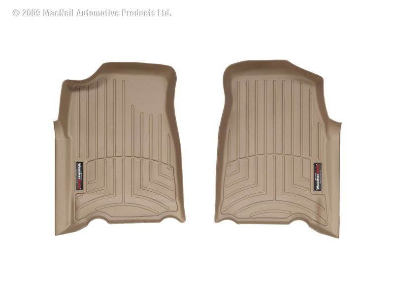 WeatherTech WT FloorLiner - Front - Tan Floor Mats Floor Mats - Rubber main image