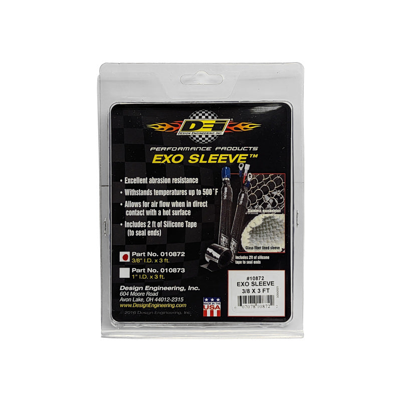DEI EXO Series Sleeve 3/8in ID x 3ft - Black 10872 10872 Photo - in package