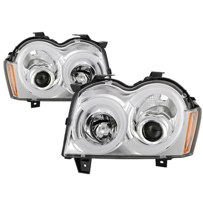 Spyder 05-07 Jeep Grand Cherokee - Light Bar Projector Headlights - Chrome - PRO-YD-JGC05V2-LB-C 5086112 5086112 Photo - Primary