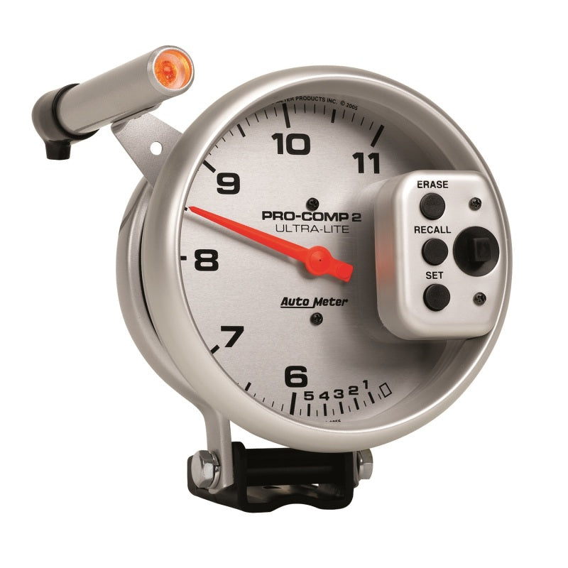 Autometer Ultra-Lite 5 inch 11000 RPM Dual Range w/ Shift-Lite and Memory Tach 6855 6855 User 3