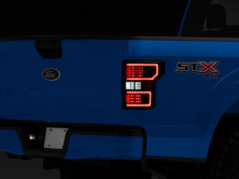 Raxiom 18-20 Ford F-150 Axial Series LED Tail Lights w/ SEQL Turn Signals- Blk Housing (Clear Lens) T548144 T548144 Photo - Close Up