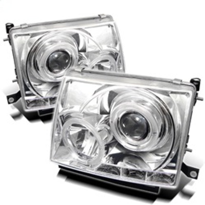 Spyder Toyota Tacoma 97-00 Projector Headlights LED Halo LED Chrome High H1 Low H1 PRO-YD-TT97-HL-C 5011954 5011954 Photo - Primary
