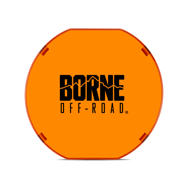 Borne Off-Road 7in Round Light Cover Amber BNLT-COV-RD7YL BNLT-COV-RD7YL Photo - Primary