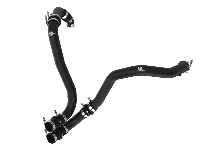 aFe BladeRunner 21-22 Ford F-150 Ecoboost V6-3.5L(tt) Aluminum Hot and Cold Charge Pipe Kit Black 46-20514-B 46-20514-B Photo - Unmounted