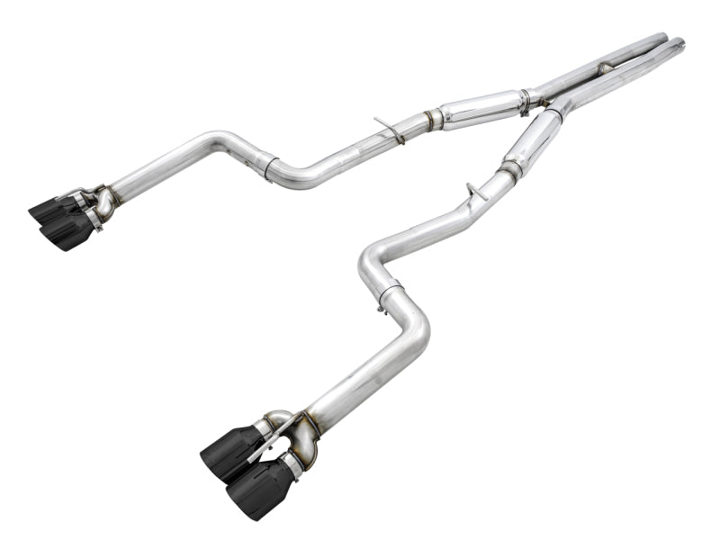 AWE Tuning 2015+ Dodge Challenger 6.4L/6.2L SC Track Edition Exhaust - Quad Diamond Black Tips 3015-43144 3015-43144 Photo - Primary