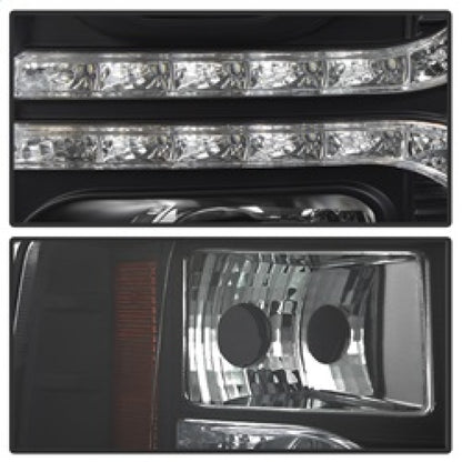 Spyder Chevy Silverado 1500 07-13 V2 Projector Headlights - LED DRL - Black PRO-YD-CS07V2-DRL-BK 5083524 5083524 Photo - Unmounted
