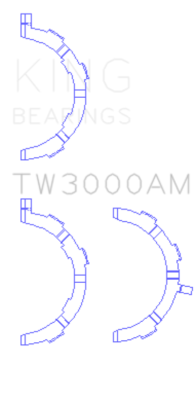 King Engine Bearings King Ford 6.7L Power Stroke V8 Diesel Thrust Washer Set TW3000AM TW3000AM Photo - Primary