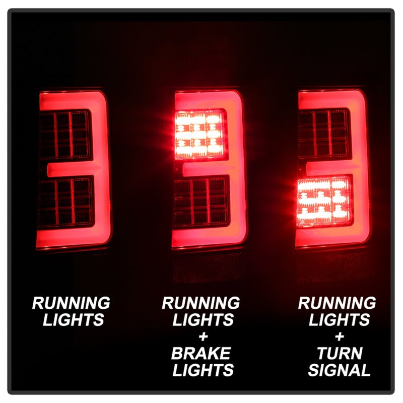 Spyder Jeep Grand Cherokee 05-06 Version 2 Light Bar LED Tail Lights - Black 5085788 5085788 Photo - Unmounted