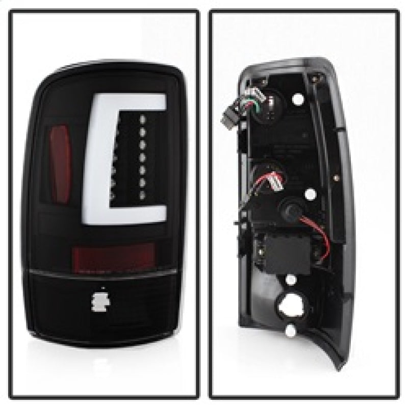 Spyder 00-06 GMC Yukon/Yukon XL V2 Light Bar LED Tail Lights - Black (ALT-YD-CD00V2-LBLED-BK) 5084149 5084149 Photo - Unmounted