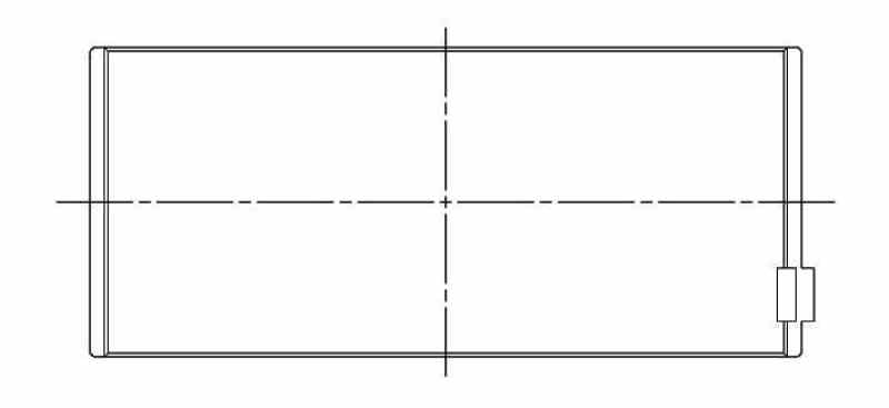 ACL Nissan TD42 4169cc Inline 6 Diesel .25mm Oversized High Performance Rod Bearing Set 6B2966H-.25 6B2966H-.25 Technical Drawing