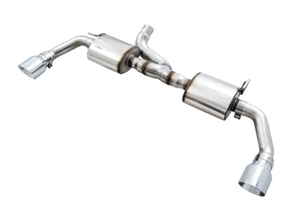 AWE Tuning 07-18 Jeep Wrangler JK/JKU 3.6L Tread Edition Axle-Back Dual Exhaust - Chrome Silver Tips 3015-32003 3015-32003 Photo - Primary