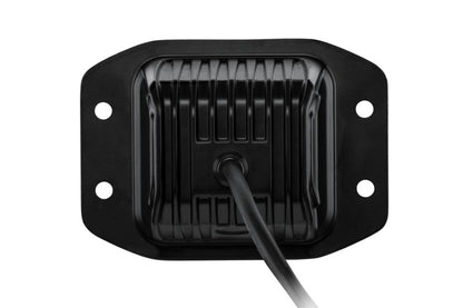 Hella Universal Black Magic 3.2in L.E.D. Cube Kit - Flood Beam (Flush Mount) 358176831 358176831 Photo - Unmounted