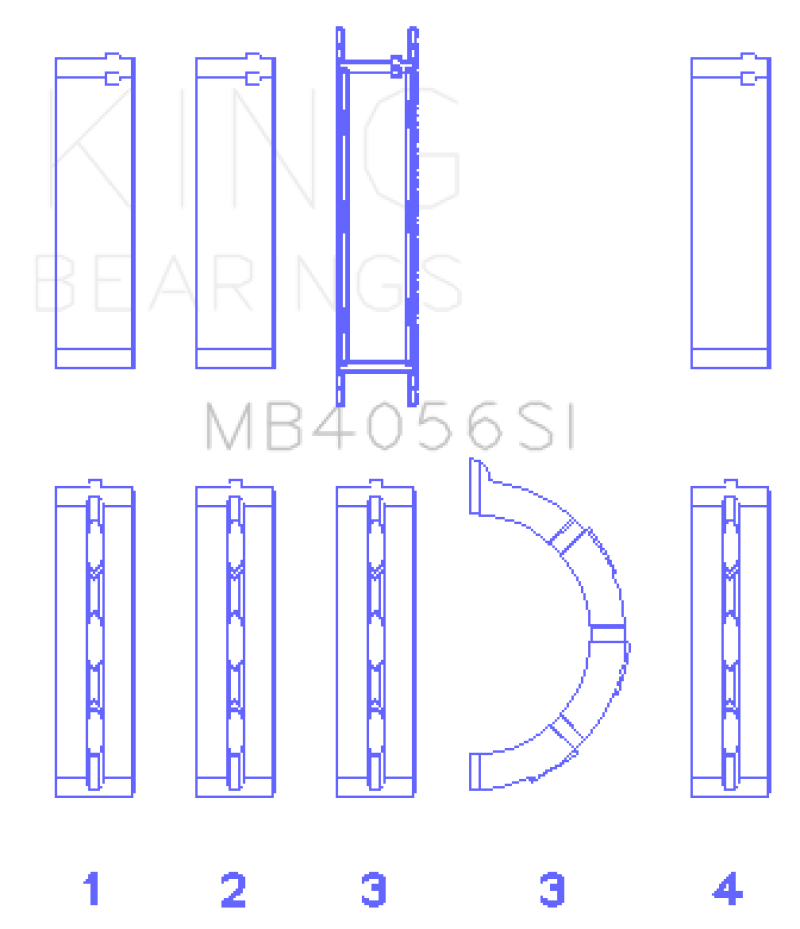 King Engine Bearings KING Main Bearings Engine Components Bearings main image