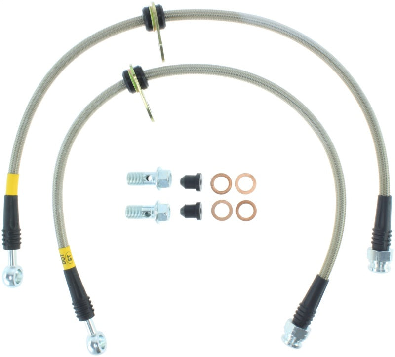 StopTech 07-09 Ford Edge / 07-09 Lincoln MKX Stainless Steel Rear Brake Lines 950.61505 950.61505 Photo - Unmounted