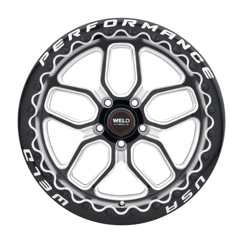 Weld S907 18X10 Laguna Beadlock 5X112 ET40 BS7.1 Gloss Black MIL Dia 78.1 S90780045P40 S90780045P40 Photo - Primary