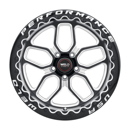 Weld S907 18X10 Laguna Beadlock 5X112 ET40 BS7.1 Gloss Black MIL Dia 78.1 S90780045P40 S90780045P40 Photo - Primary