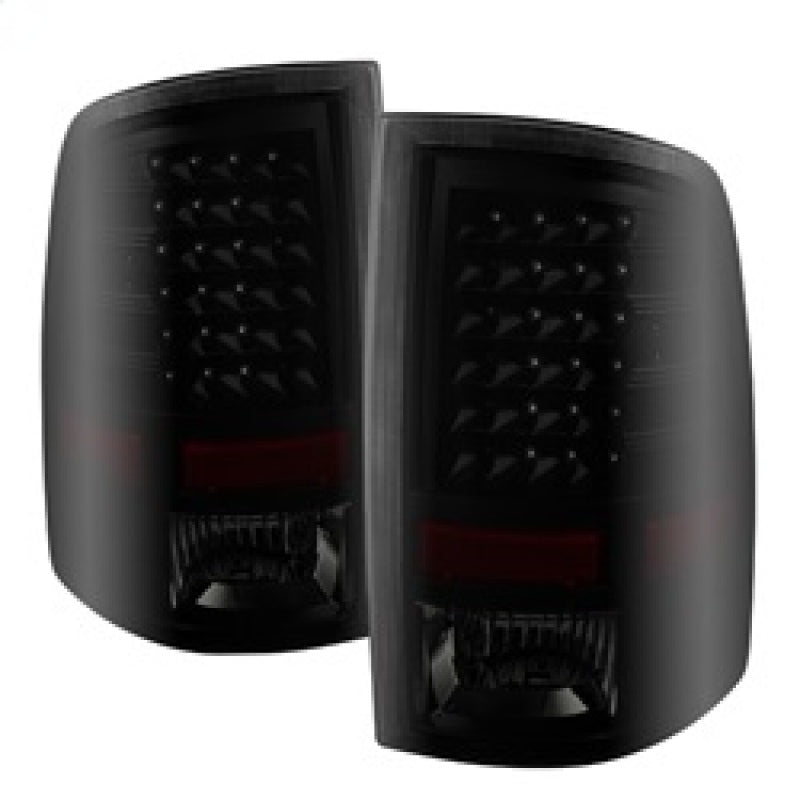 SPYDER Xtune Dodge Ram 1500 09-14 LED Tail Lights Incandescent Model Only Black Smoke ALT-JH-DR09-LED-BKSM 9025617 9025617 Photo - Primary