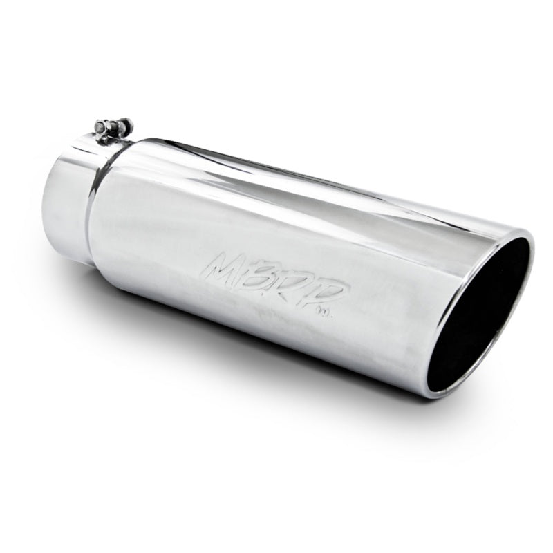 MBRP Universal Tip 6in OD Angled Rolled End 5in Inlet 18in Lgth T5125 Photo - Primary