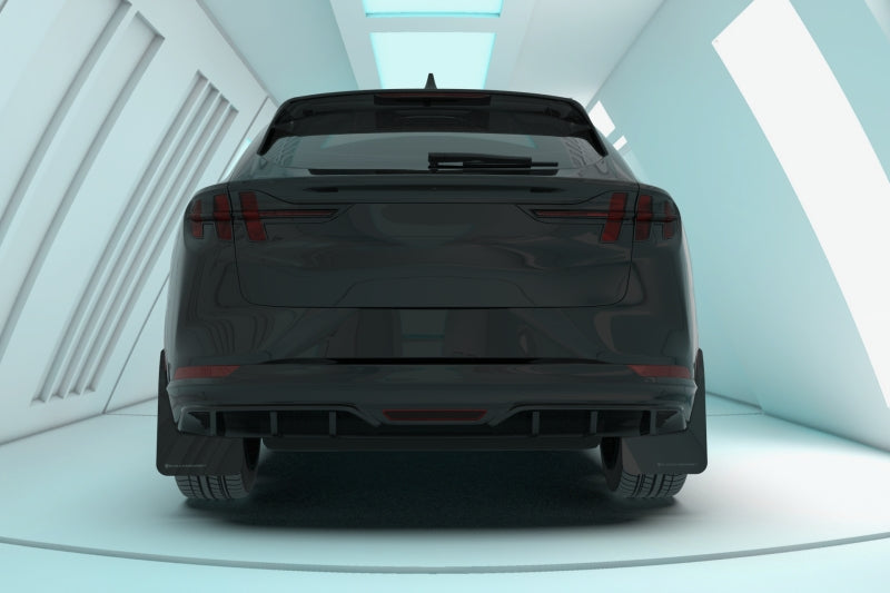 Rally Armor 21-23 Ford Mustang Mach-E Black Mud Flap w/ White Logo MF96-UR-BLK-WH MF96-UR-BLK-WH User 1