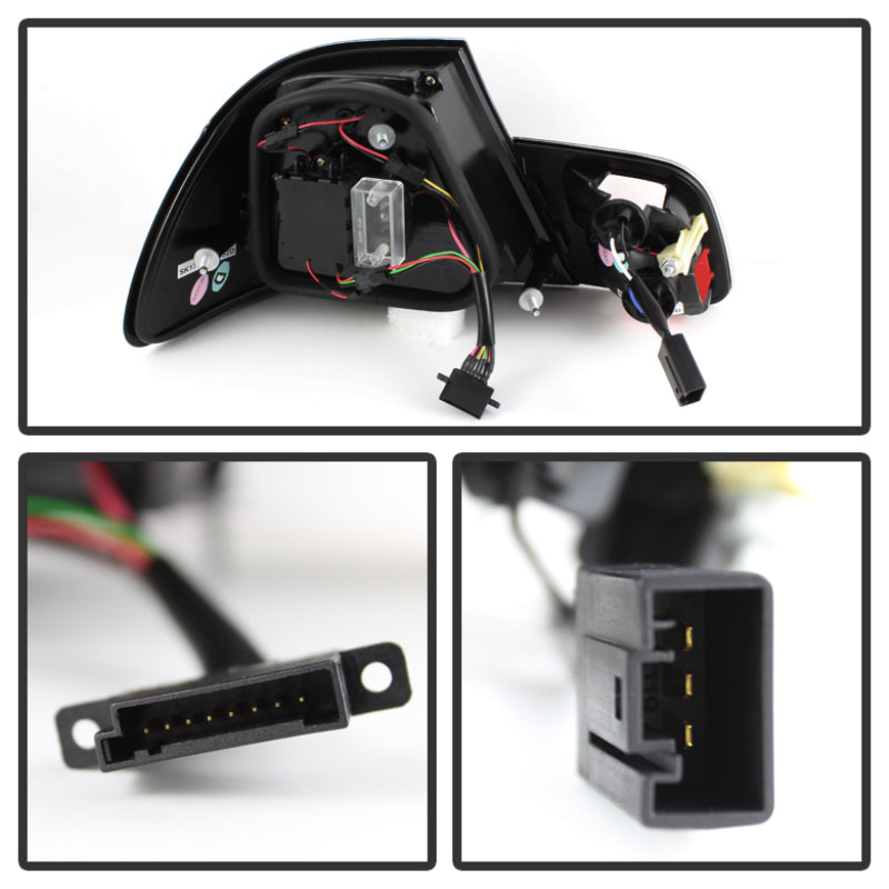 Spyder BMW E46 3-Series 04-06 2Dr Light Bar Style LED Tail Lights Black ALT-YD-BE4604-LBLED-BK 5076564 5076564 User 1