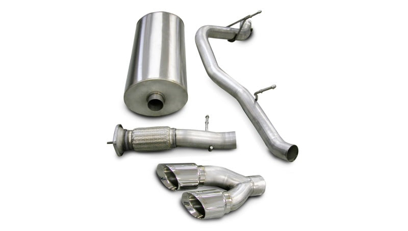 Corsa Performance 07-10 Cadillac Escalade 6.2L V8 Polished Sport Cat-Back Exhaust 14202 Photo - Primary
