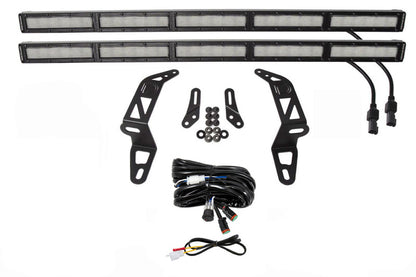 Diode Dynamics 18-21 Jeep JL Wrangler/Gladiator SS30 Bumper Bracket Kit - White Flood Dual DD6084 DD6084 Photo - Primary