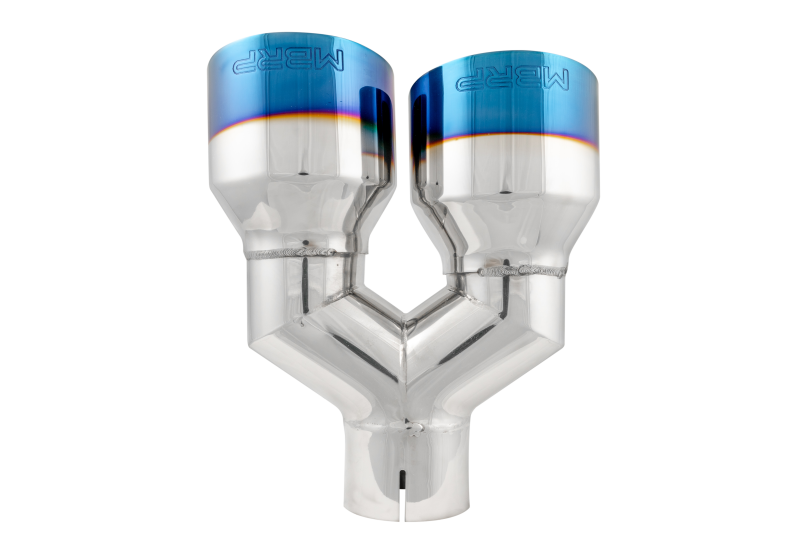 MBRP Burnt End Tip 2.5 ID Dual 4 OD Out 9.5 length Single wall 304 Stainless Steel Driver Side T5178BE T5178BE Photo - lifestyle view