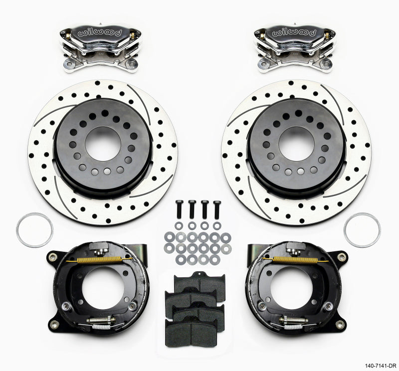 Wilwood Forged Dynalite P/S P-B Kit Drilled Polished Chevy 12 Bolt w/ C-Clips 140-7141-DP 140-7141-DP Photo - Primary