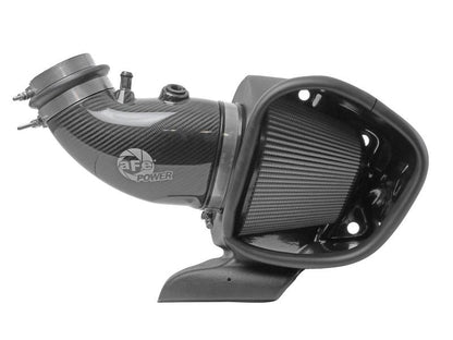 aFe 12-21 Jeep Grand Cherokee 6.4L Track Series Carbon Fiber Cold Air Intake w/Pro Dry S Filter 57-10014D 57-10014D Photo - Unmounted