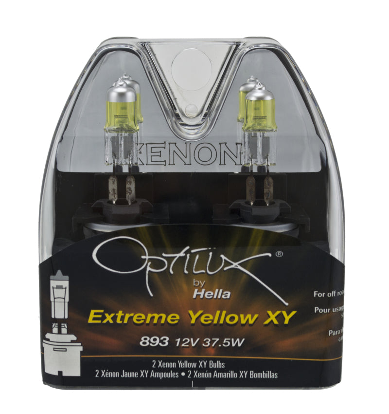 Hella Optilux 893 12V 37.5W Extreme Yellow Bulbs (Pair) H71071192 H71071192 Photo - in package