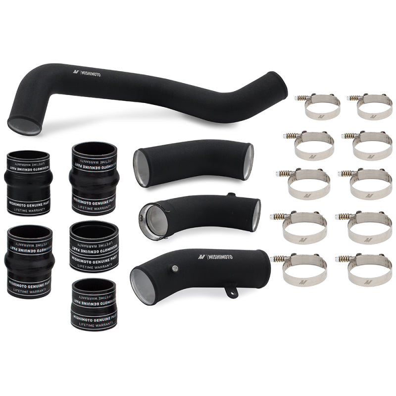 Mishimoto 17-19 GM 6.6L L5P Intercooler Pipe + Boot Kit Wrinkle Black MMICP-DMAX-17KWBK MMICP-DMAX-17KWBK Photo - Primary