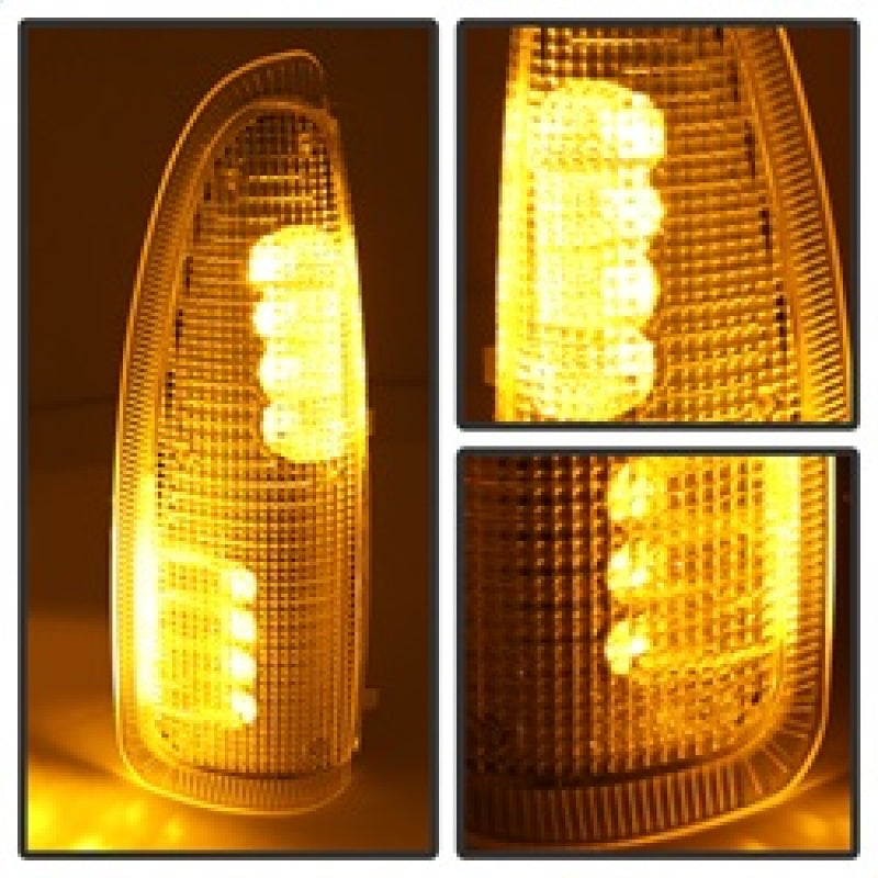 SPYDER xTune Ford Superduty F250-F650 03-07 Amber LED Mirror Signal Lens - Clear ACC-LED-FDSD99-MR-C 9924712 9924712 Photo - Unmounted