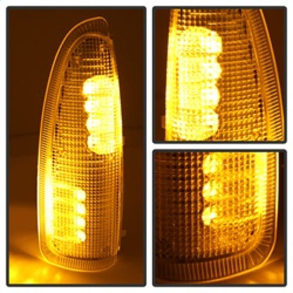 SPYDER xTune Ford Superduty F250-F650 03-07 Amber LED Mirror Signal Lens - Clear ACC-LED-FDSD99-MR-C 9924712 9924712 Photo - Unmounted