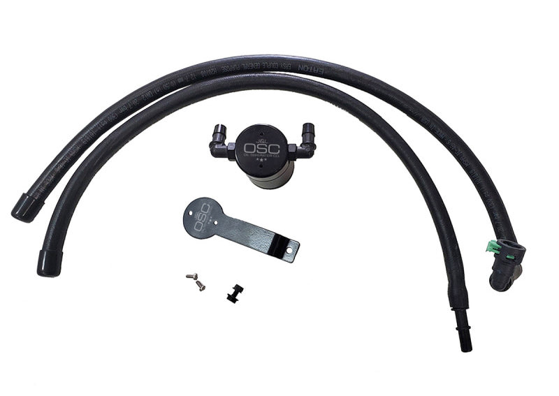 J&L 2020-2022 Ford Explorer 2.3L EcoBoost Driver Side Oil Separator 3.0 - Black Anodized 3055D-B 3055D-B Photo - Primary
