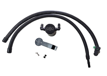 J&L 2020-2022 Ford Explorer 2.3L EcoBoost Driver Side Oil Separator 3.0 - Black Anodized 3055D-B 3055D-B Photo - Primary