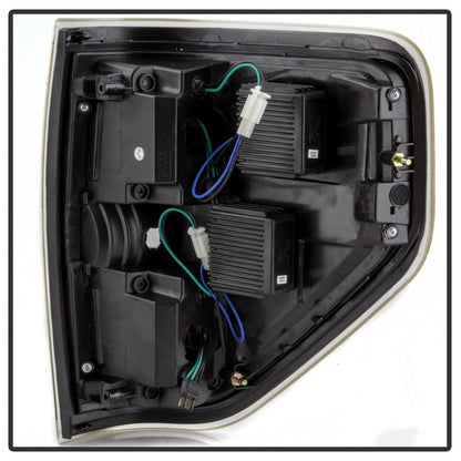 SPYDER xTune 09-14 Ford F-150 Light Bar LED Tail Lights - Black (ALT-JH-FF15009-LBLED-BK) 9042188 9042188 Photo - Unmounted