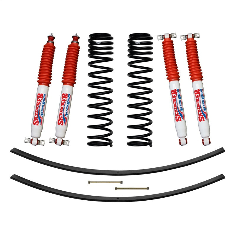 Skyjacker 84-01 XJ 3in FR D-Rate Long Travel Coil Suspension Kit w/RR Add A Leafs/Nitro 8000 Shocks JC301BPNLT JC301BPNLT Photo - Primary