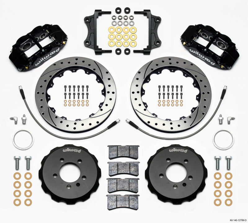 Wilwood Narrow Superlite 6R Front Hat Kit 12.88in Drilled 06-12 Volkswagen GTI w/ Lines 140-12789-D 140-12789-D Photo - Primary