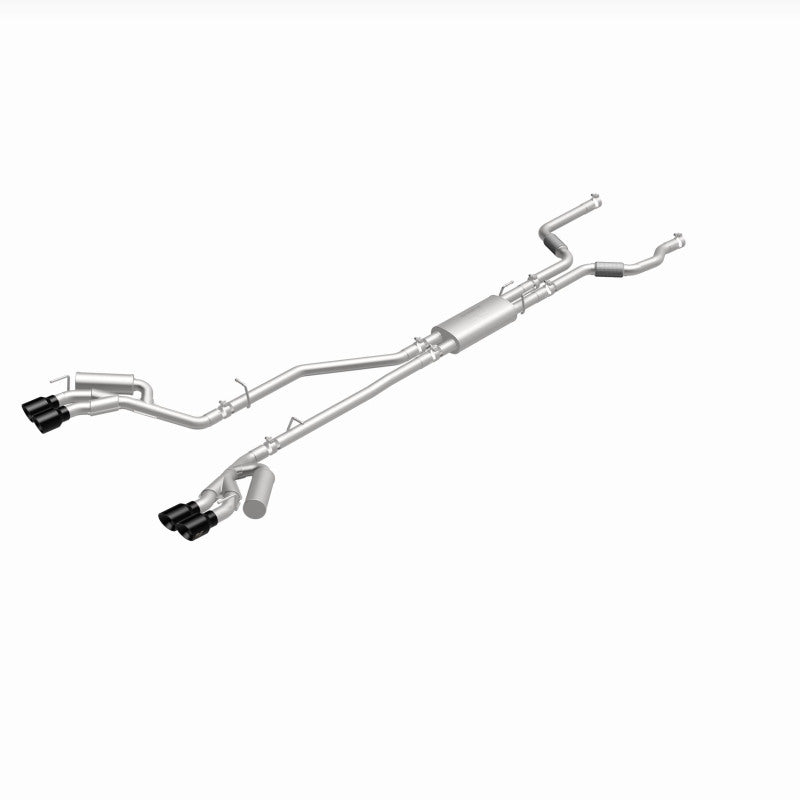 MagnaFlow 20-21 Ford Explorer 3.0L V6 Dual Exit Quad Black Chrome Tip Street Series Cat-Back Exhaust 19515 19515 360 Degree Image Set
