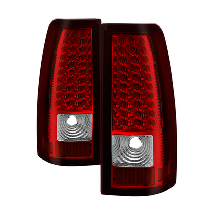 SPYDER Xtune Chevy Silverado 1500/2500/3500 99-02 LED Tail Lights Red Clear ALT-ON-CS99-LED-RC 5008831 5008831 Photo - Primary