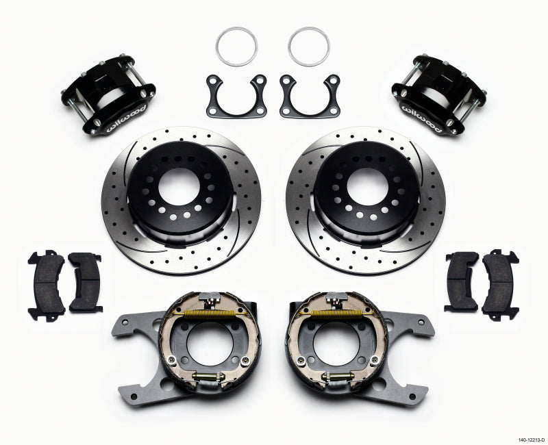 Wilwood D154 P/S Park Brake Kit Drilled Big Ford 2.36in Offset 140-12213-D 140-12213-D Photo - Primary