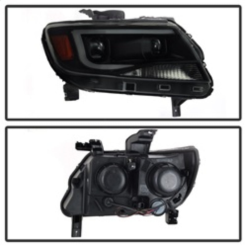 SPYDER xTune Chevy Colorado 15-17 HalogenOnly Projector Headlights - Black Smoked PRO-JH-CCO04-LBDRL-BSM 9039300 9039300 Photo - Unmounted