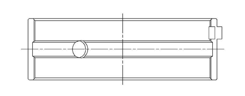 ACL Race Series Main Bearings Mazda 4 B6/BP/BP-T Size: .025 5M8353H-.025 Technical Drawing