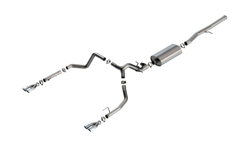 Borla 2024 Chevy Silverado 1500 6.2L V8 Touring Catback Exhaust w/ Simulator - Chrome 140992 140992 Photo - Primary