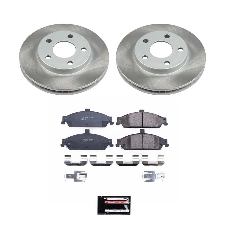PowerStop Power Stop 99-05 Pontiac Grand Am Front Semi-Coated Rotor Kit SC1551 SC1551 Photo - Primary