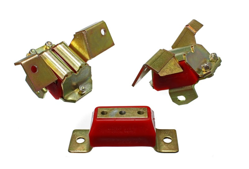 Energy Suspension Early Ford Motor/Transmission Mount Set Red 4.1137R Photo - Primary