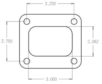 Cometic Turbo Flange Gasket Garrett T4 Turbo Material: Spring Steel C4516 Photo - Primary