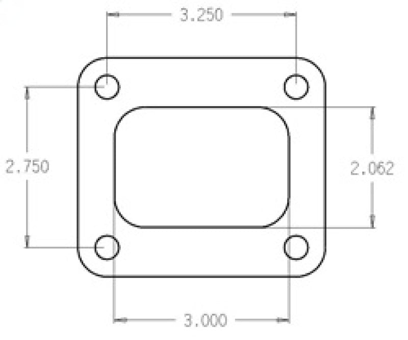 Cometic Turbo Flange Gasket Garrett T4 Turbo Material: Spring Steel C4516 Photo - Primary