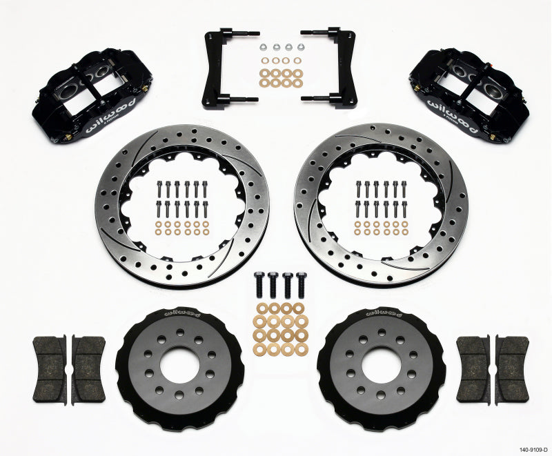Wilwood FNSL6R Front Hat Kit,13.06",Drilled 2005 & Up Mustang 140-9109-D Photo - Primary