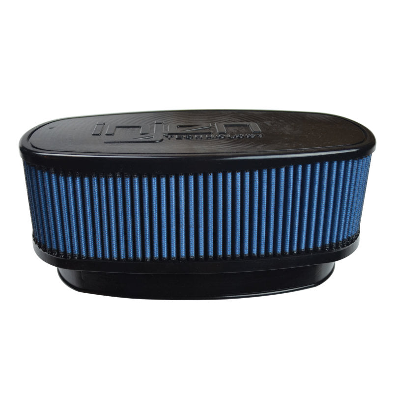 Injen NanoWeb Dry Air Filter 8.7x3.9in Oval ID / 10.4x5.6in OD / 4.2in Height / 10.1x4.7in Top X-1131-BB X-1131-BB Photo - Primary